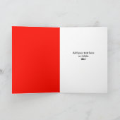 Radicale Kerstman Grappige Kerstkaart rood Kaart (Binnen)