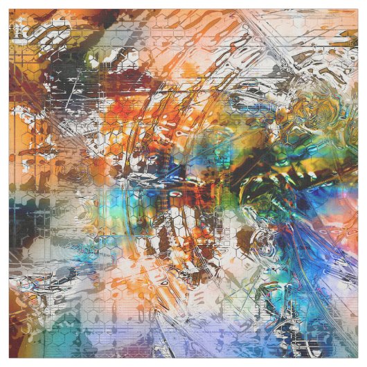 Radicale Kunst 4 Aangepaste Stof (Swatch)