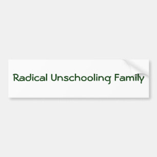 Radicale niet-educatieve familie bumpersticker
