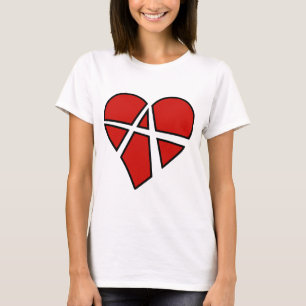 Radicale relaties Roekeloos hart Anarchie liefde T-shirt