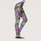 Radicale retro regenboog: leggings (Rechts)