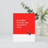 Radicale Santa Claus verwijderenLijst Grappige mem Feestdagenkaart (Staand voorkant)