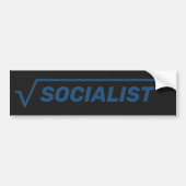 "Radicale socialistische" Bumpersticker (Voorkant)