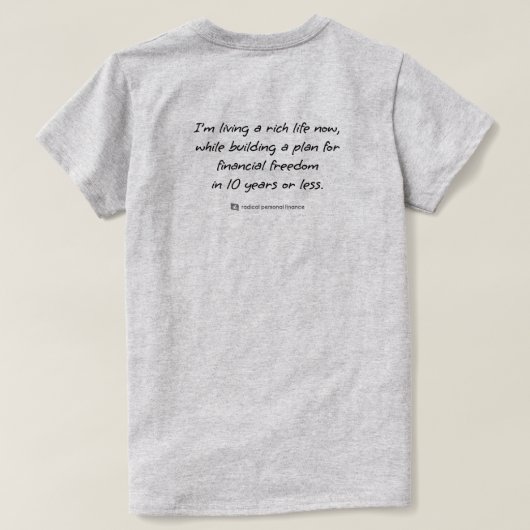 Radicale Statement T-shirt (D) (Design achterkant)