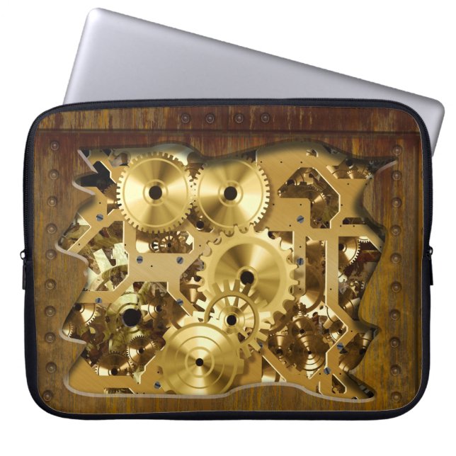 Radicale steampunk 3-laptophoes laptop sleeve (Voorkant)