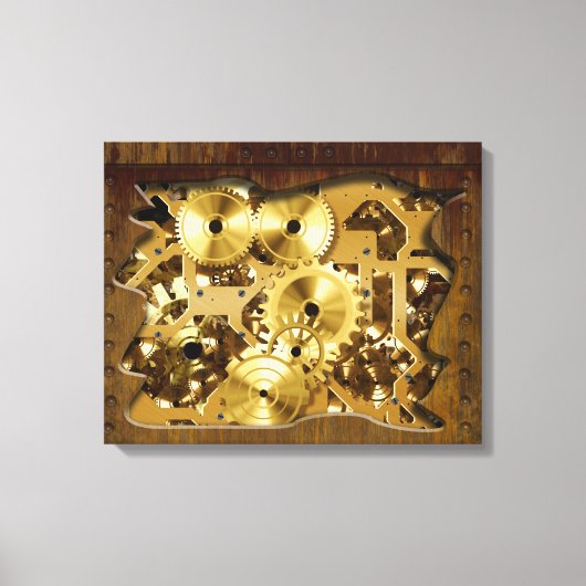 Radicale Steampunk 3 Verpakt Canvas Afdruk (Voorkant)