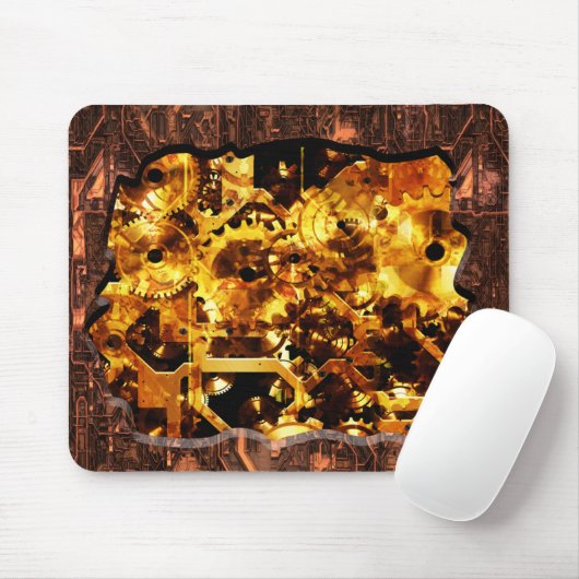 Radicale Steampunk 7 Mousepad Muismat (Met muis)