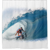 Radicale surfer 1A-1B-Afbeelding Douchegordijn (Voorkant)