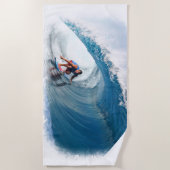 Radicale Surfer 1B-keukenhanddoek Strandlaken (Voorkant)