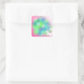 Radicale Tandwiel Abstract Vierkante Sticker (Tas)