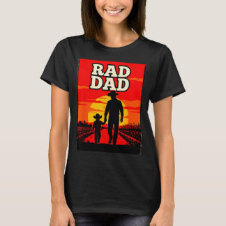 Radicale vader vader en zoon boer western zonsonde t-shirt