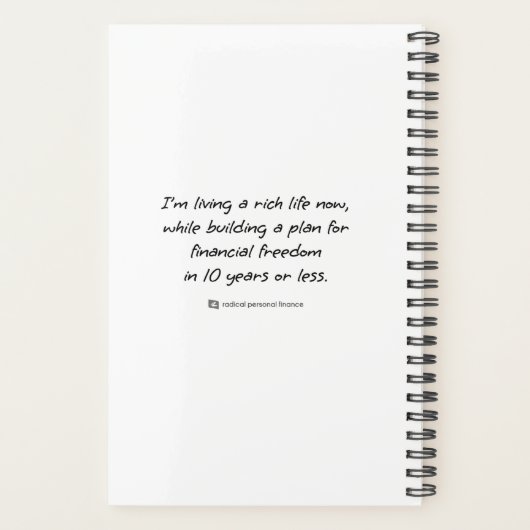 Radicale Verklaring Planner (Achterkant)