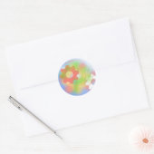 Radicale Versnellingen Abstract Ontwerp Ronde Sticker (Envelop)