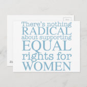 Radicale vrouwen feministische quote briefkaart (Voorkant / Achterkant)