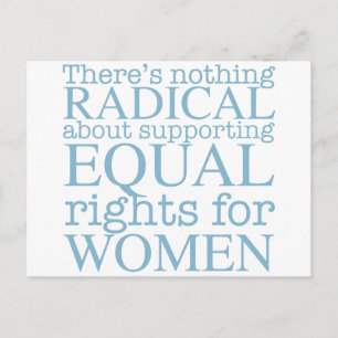 Radicale vrouwen feministische quote briefkaart
