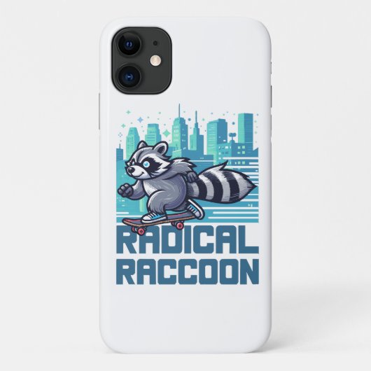 Radicale Wasbeer Stedelijke Skateboarder Case-Mate iPhone Case (Achterkant)