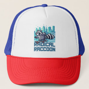 Radicale Wasbeer Stedelijke Skateboarder Trucker Pet