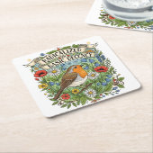 Radicalized by Basic Decency Aesthetic Art Bird Kartonnen Onderzetters (Schuin)