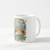 Radicalized by Basic Decency Aesthetic Art Bird Koffiemok (Voorkant rechts)