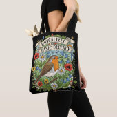 Radicalized by Basic Decency Aesthetic Art Bird Tote Bag (Dichtbij)