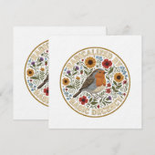 Radicalized by Basic Decency Bird Design – Vintage Kaart (Voorkant / Achterkant)