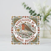 Radicalized by Basic Decency Bird Illustration  Kaart (Staand voorkant)