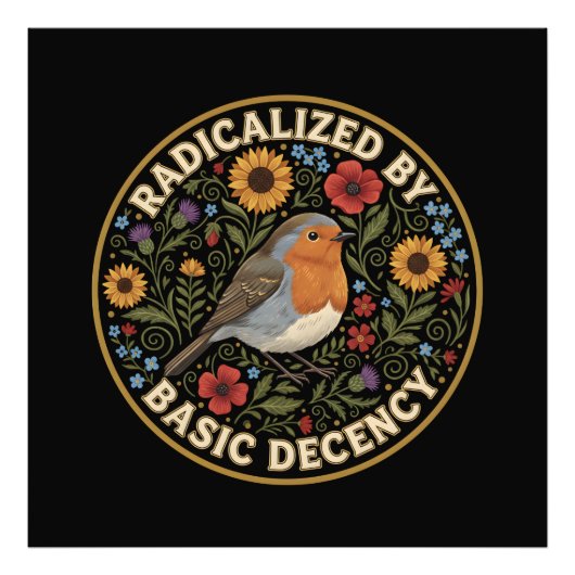 Radicalized by Basic Decency Birds lovers Foto Afdruk (Voorkant)