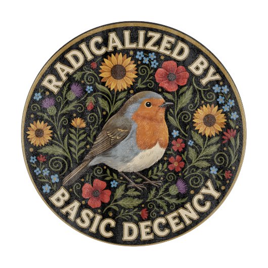 Radicalized by Basic Decency Birds lovers Snijplank (Voorkant)