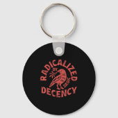 Radicalized By Basic Decency Resist Boho Floral Wo Sleutelhanger (Voorkant)