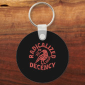 Radicalized By Basic Decency Resist Boho Floral Wo Sleutelhanger (Voorkant)