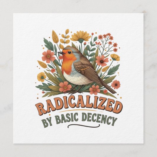 Radicalized by Basic Decency Vintage Inspirationa Kaart (Voorkant)