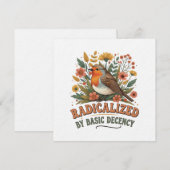 Radicalized by Basic Decency Vintage Inspirationa Kaart (Voorkant / Achterkant)