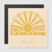 RADIEER ZONNEN  Retro Gold + crème (Voorkant / Achterkant)