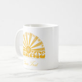 RADIEER ZONNEN Retro Gold Grafisch Koffiemok (Voorkant links)