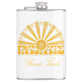 RADIEER ZONNEN Retro Gold Heupfles (Voorkant)