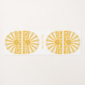 RADIEER ZONNEN Retro Gold Mirror2 Yogamat (Achterkant (horizontaal))