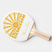 RADIEER ZONNEN  Retro Gold Tafeltennisbatje (Zijkant)