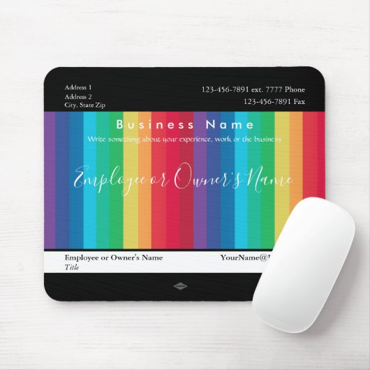 Radiënt-kleurencadeaubon Muismat (Met muis)