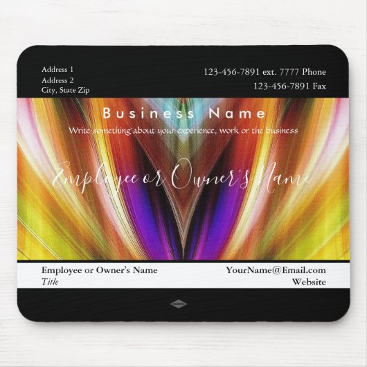 Radiënt-kleurencadeaubon Muismat (Voorkant)