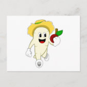 Radijs als boer met fruit briefkaart (Voorkant)