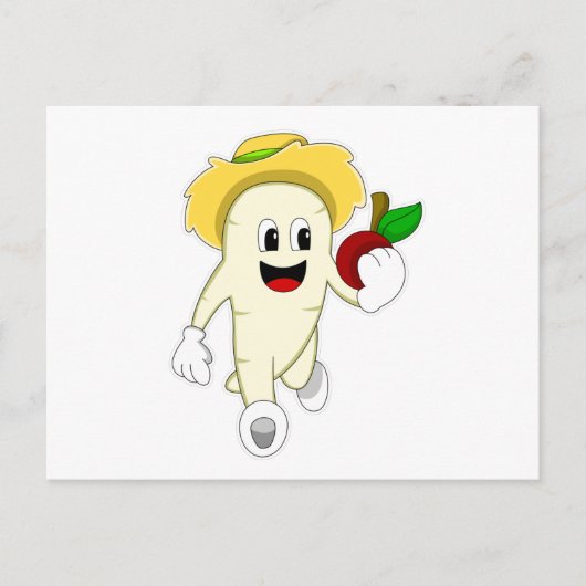 Radijs als boer met fruit briefkaart (Voorkant)