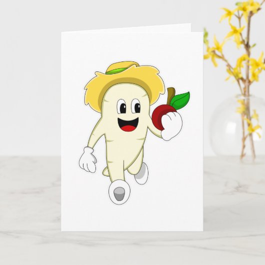 Radijs als boer met fruit kaart (Gele Bloem)