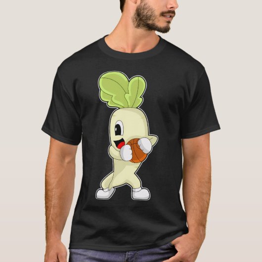 Radijs Basketbal Speler Basketbal T-shirt (Voorkant)