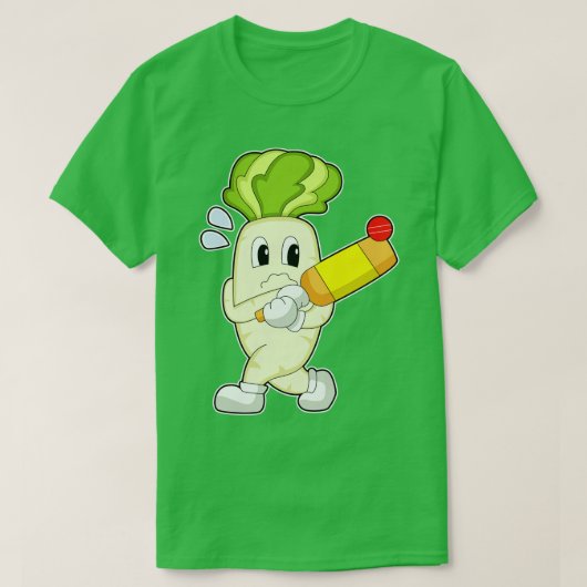 Radijs Cricket bat T-shirt (Design voorkant)