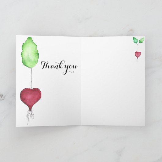 Radijs dank u kaart (Binnen)