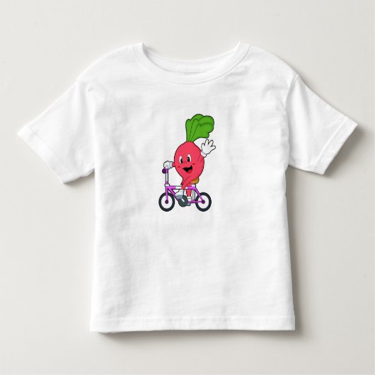 Radijs met Fiets Kinder Shirts (Voorkant)