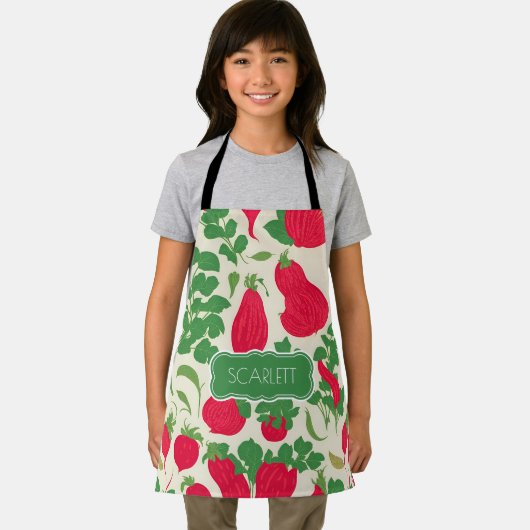 Radijs Mozaïek Kleurrijk Gepersonaliseerd Patroon Schort (Insitu)