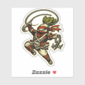 Radijs Raider — Grappige Daikon Ninja Verkenner Vi Sticker (Vel)