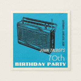 Radio 70ste verjaardag Party Papier servetten