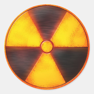 radio actief ronde sticker